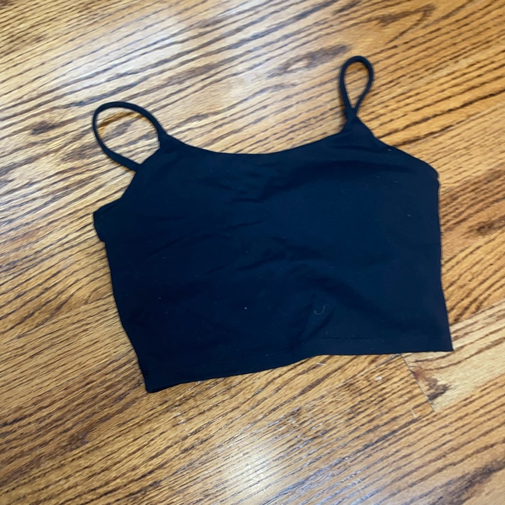 Black tank top
